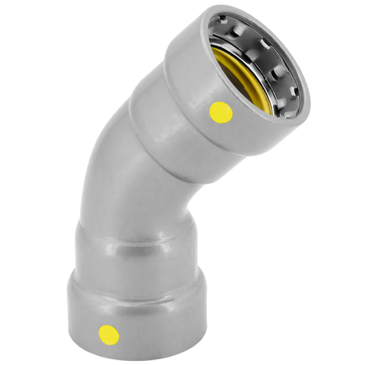 Legend Valves 441-024P 3/4" LegendPressCSG Carbon Steel 45° Press Elbow