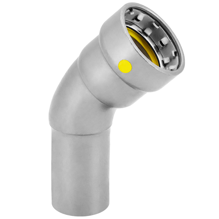 Legend Valves 441-067P 1-1/2" LegendPressCSG 45° Street Elbow