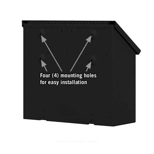 Mailboxes 4610BLK Salsbury Traditional Mailbox - Standard - Horizontal Style - Black