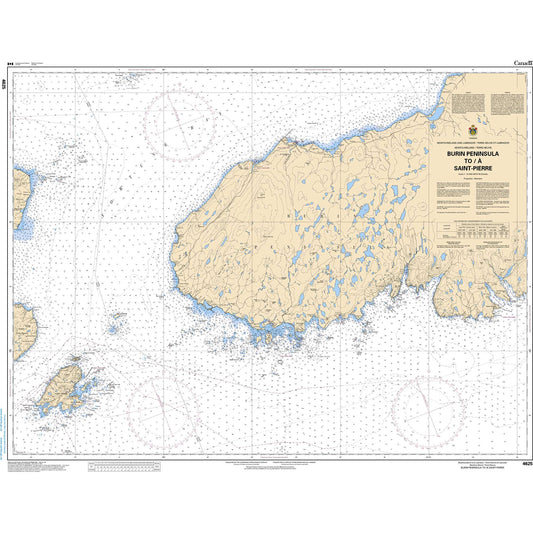 Paradise Clay CAN4625 CHS Chart Burin Peninsula to/ Saint-Pierre