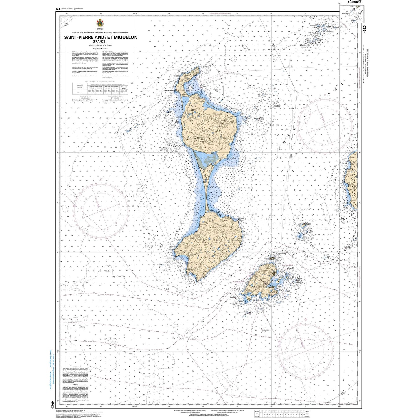 Paradise Clay CAN4626 CHS Chart Saint-Pierre and/et Miquelon (France)