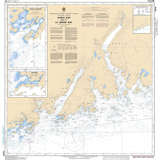 Paradise Clay CAN4639 CHS Chart Garia Bay and/et Le Moine Bay
