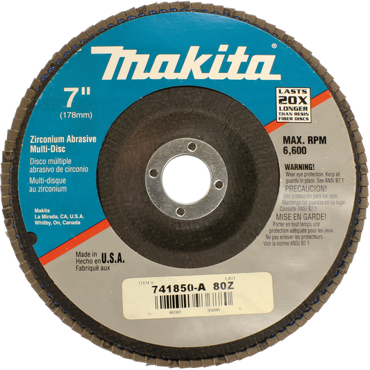 Makita 741850-A 7" Multi Disc, 80 Grit