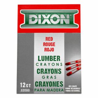 DIXON TICONDEROGA 52000 Lumber Crayon Red520 (12 MKR)
