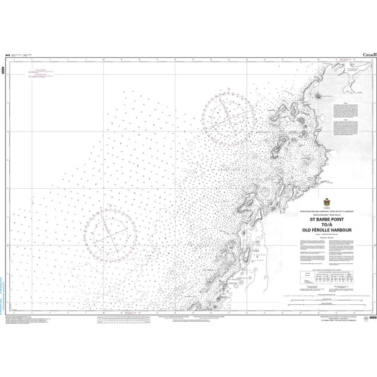 Paradise Clay CAN4666 CHS Chart St. Barbe Point to/ Old Férolle Harbour