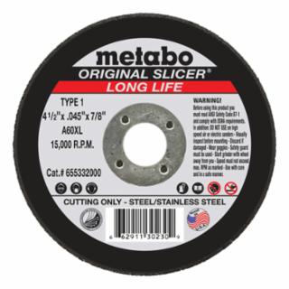 METABO 55332 4 1/2Inx.045Inx7/8In A36Tz T1 Cutting Wheels
