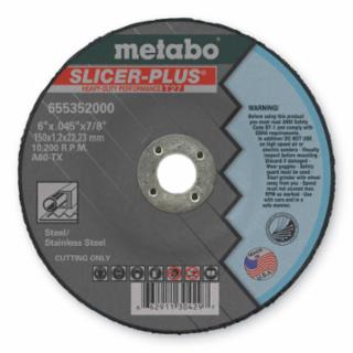 METABO 55352 6" X7/8 X .045 Za80 Stainless Steel Wheel