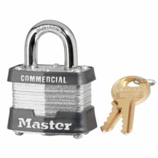 MASTER LOCK® 3DCOM 4 Pin Tumbler Safety Padlock Keyed Different (4 EA)