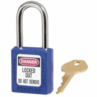 MASTER LOCK® 410BLU 6 Pin Blue Safety Lock-Out Padlock Keyed Differ (1 EA)