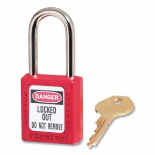 MASTER LOCK® 410RED 6 Pin Red Safety Lock-Out Padlock Keyed Diffe (1 EA)