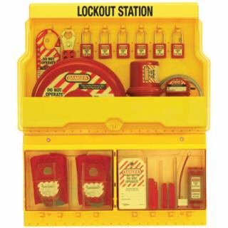 MASTER LOCK® S1900VE410 Deluxe Lockout Station Valve & Elec Lockout Devi