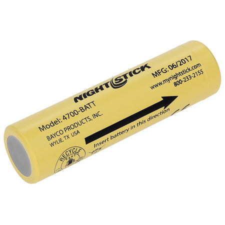 Bayco 4700-BATT Nightstick 18650 Li-Ion Battery - 3.6V 3400mA