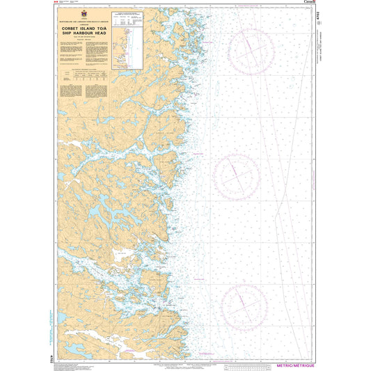 Paradise Clay CAN4702 CHS Chart Corbett Island to/ Ship Harbour Head
