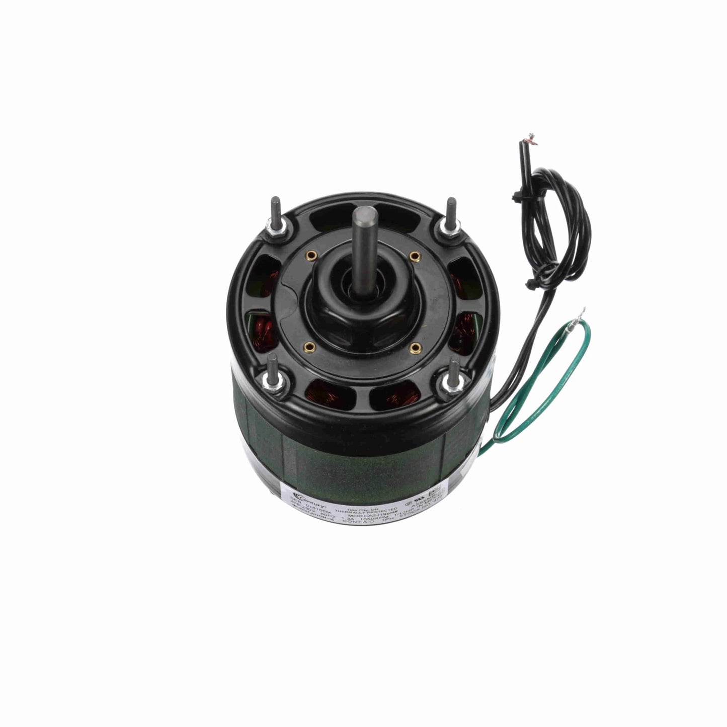 Century OEM Replacement Motor, 1/12 HP, 1 Ph, 60 Hz, 208-230 V, 1550 RPM, 1 Speed, 4.4" Diameter, OPEN - 472