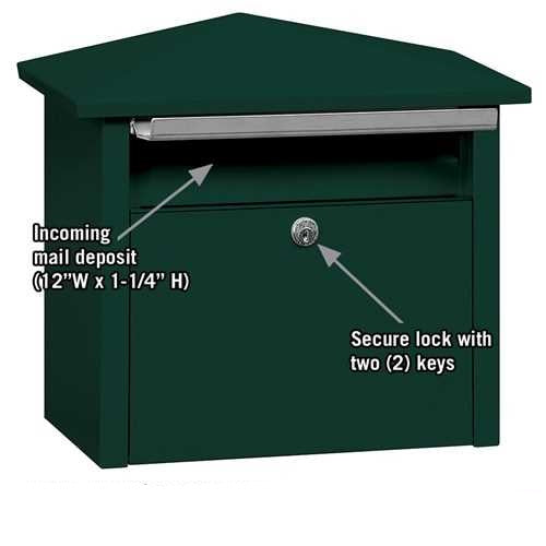 Mailboxes 4750GRN Salsbury Mail House - Green