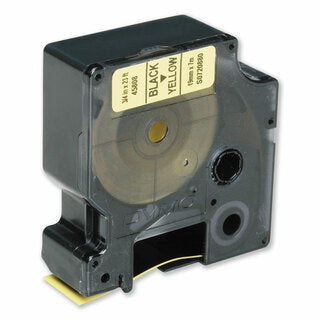 AbilityOne 7510016576745 DYMO SKILCRAFT LABEL CARTRIDGE BLACK ON YELLOW 1/2