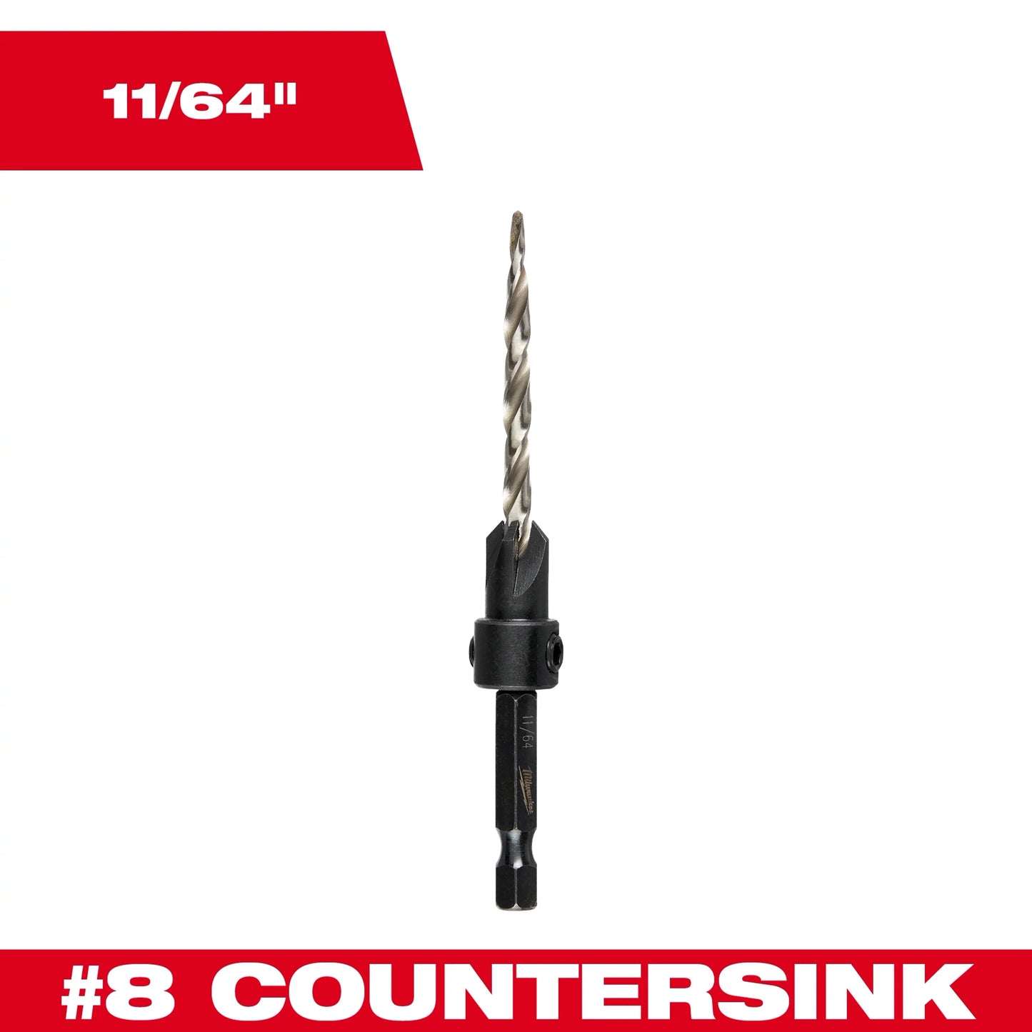 Milwaukee Tool 48-13-5001 11/64" #8 Countersink Drill Bit, 1 EA
