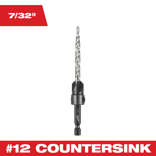 Milwaukee Tool 48-13-5004 7/32" #12 Countersink Drill Bit, 1 EA