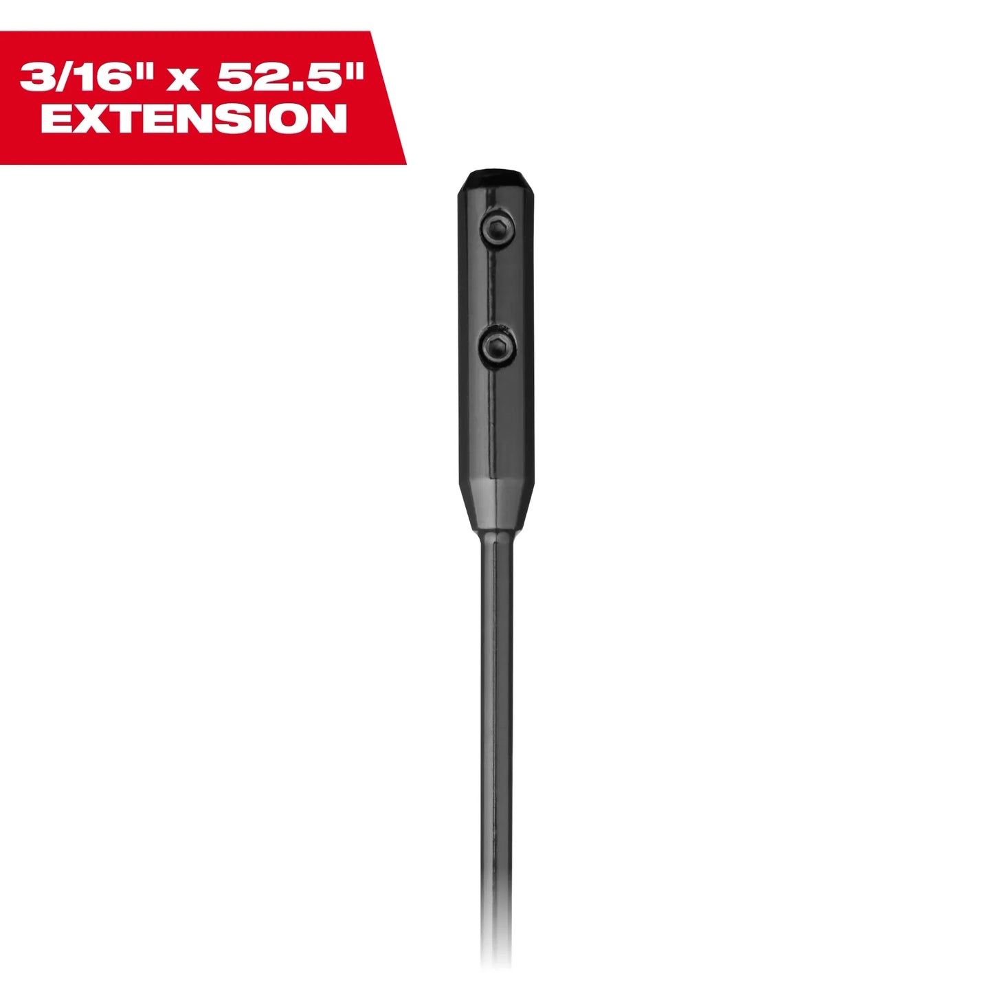 Milwaukee Tool 48-13-8118 3/16” x 52.5" Flexible Cable Bit Extension, 1 EA