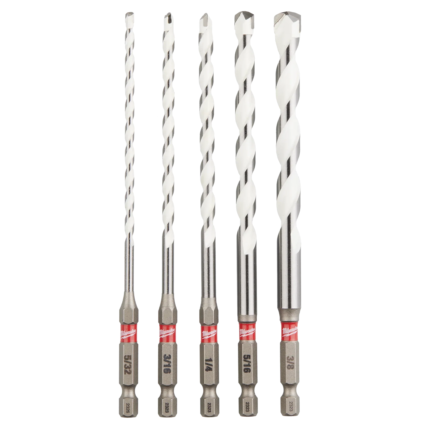 Milwaukee Tool 48-20-8898 5 PC SHOCKWAVE™ Impact Duty Carbide Multi-Material Drill Bit Set, 1 ST