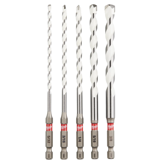Milwaukee Tool 48-20-8898 5 PC SHOCKWAVE™ Impact Duty Carbide Multi-Material Drill Bit Set, 1 ST