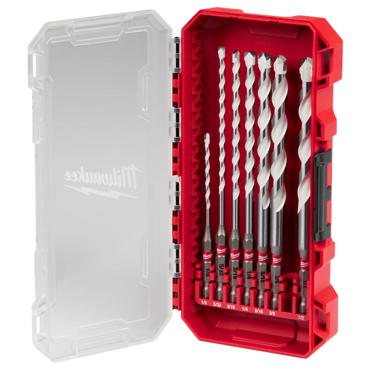 Milwaukee Tool 48-20-8899 7 PC SHOCKWAVE™ Impact Duty Carbide Multi-Material Drill Bit Set, 1 ST