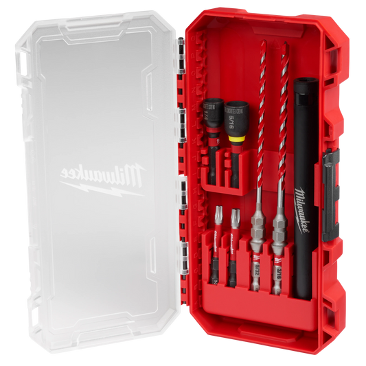 Milwaukee Tool 48-20-9097 7PC SHOCKWAVE™ Impact Duty Carbide Hammer Drill Bit Concrete Screw Install Set, 1 ST