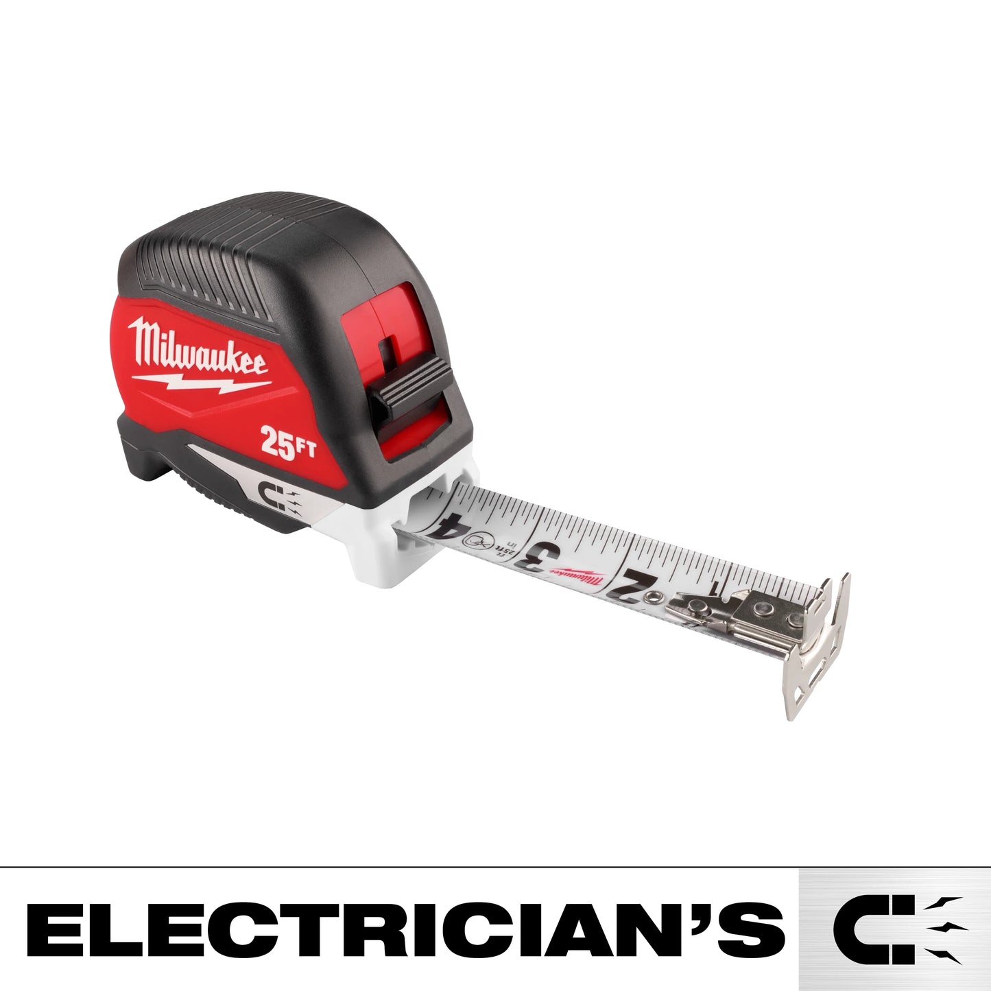 Milwaukee Tool 48-22-1027M 25' Electrician's Magnetic Tape Measure, 6 EA/PK