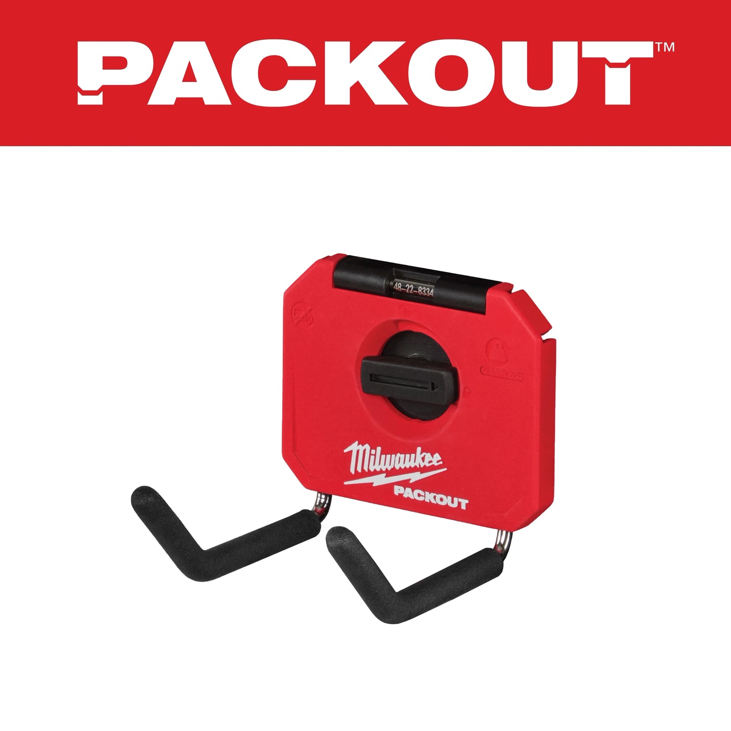 Milwaukee Tool 48-22-8334 PACKOUT 4" Straight Hook, 5 EA/PK