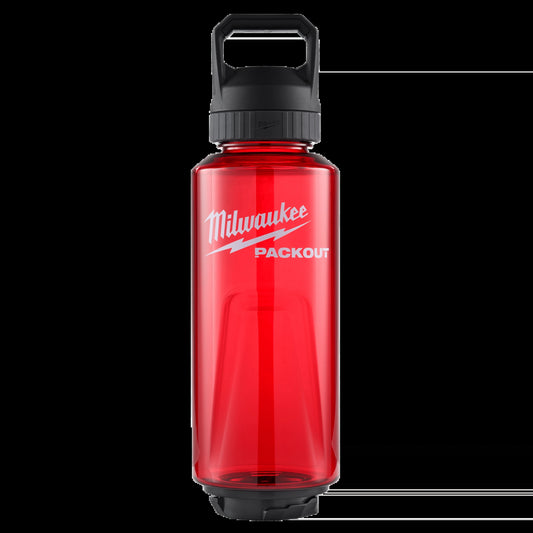 Milwaukee Tool 48-22-8373R PACKOUT 48oz Bottle with Chug Lid (Red), 6 EA/CA