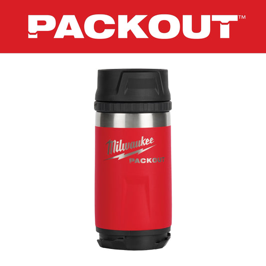 Milwaukee Tool 48-22-8391R PACKOUT 12 oz. Insulated Bottle with Sip Lid, 8 EA/CA