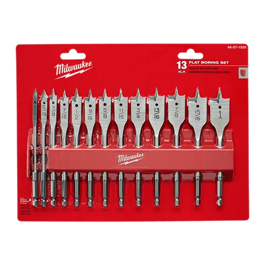 Milwaukee Tool 48-27-1520 13PC Flat Boring Bit Set, 1 ST