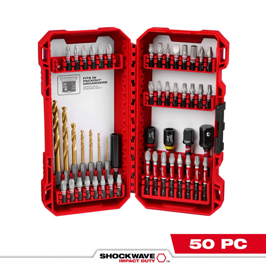 Milwaukee Tool 48-32-4013 50PC SHOCKWAVE™ Impact Duty Drill & Drive Set – 50PC, 1 ST
