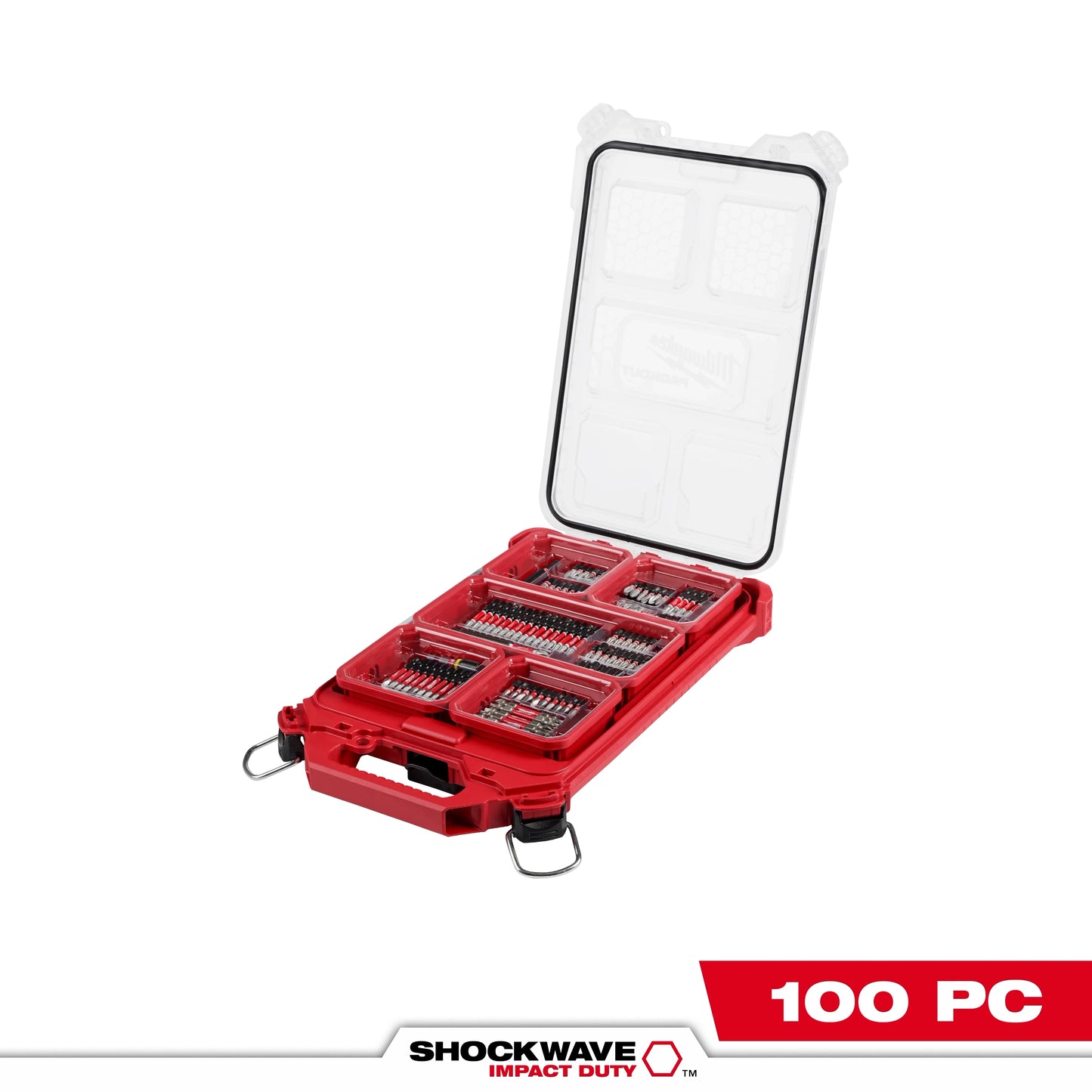 Milwaukee Tool 48-32-4082 100PC SHOCKWAVE™ Impact Duty Driver Bit PACKOUT™ Set, 1 KT