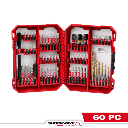 Milwaukee Tool 48-32-4097 60PC SHOCKWAVE™ Impact Duty Drill & Drive Set, 1 ST