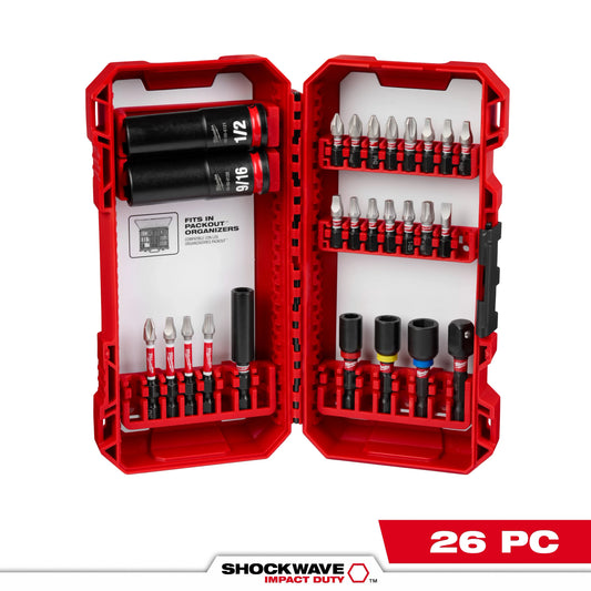 Milwaukee Tool 48-32-4408 26PC SHOCKWAVE™ Impact Duty Drive and Fasten Set, 1 ST
