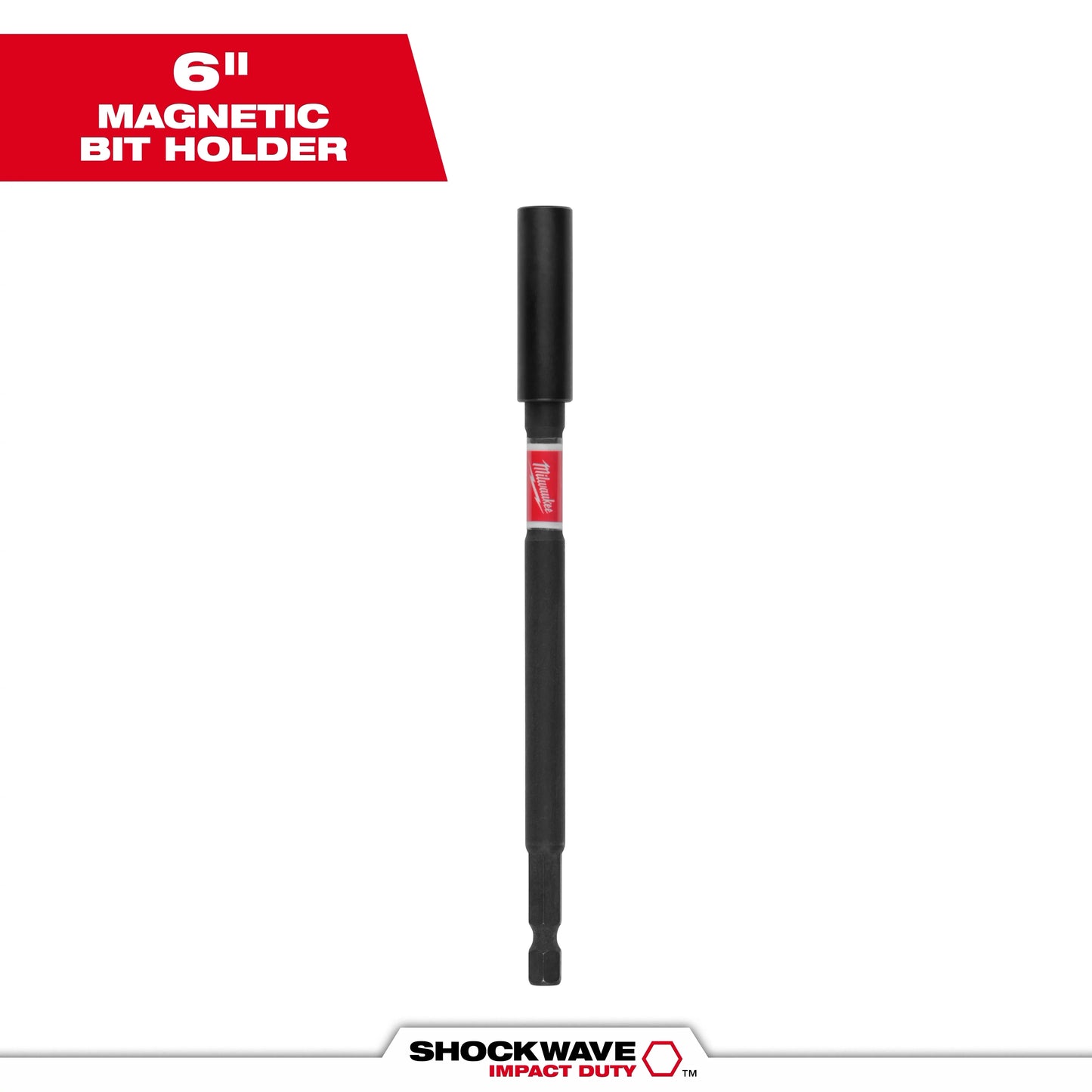Milwaukee Tool 48-32-4511 6" Shockwave Impact Duty Magnetic Bit Holder, 3 EA/PK