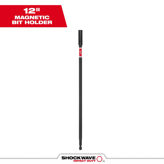 Milwaukee Tool 48-32-4512 12" Shockwave Impact Duty Magnetic Bit Holder, 1 ST