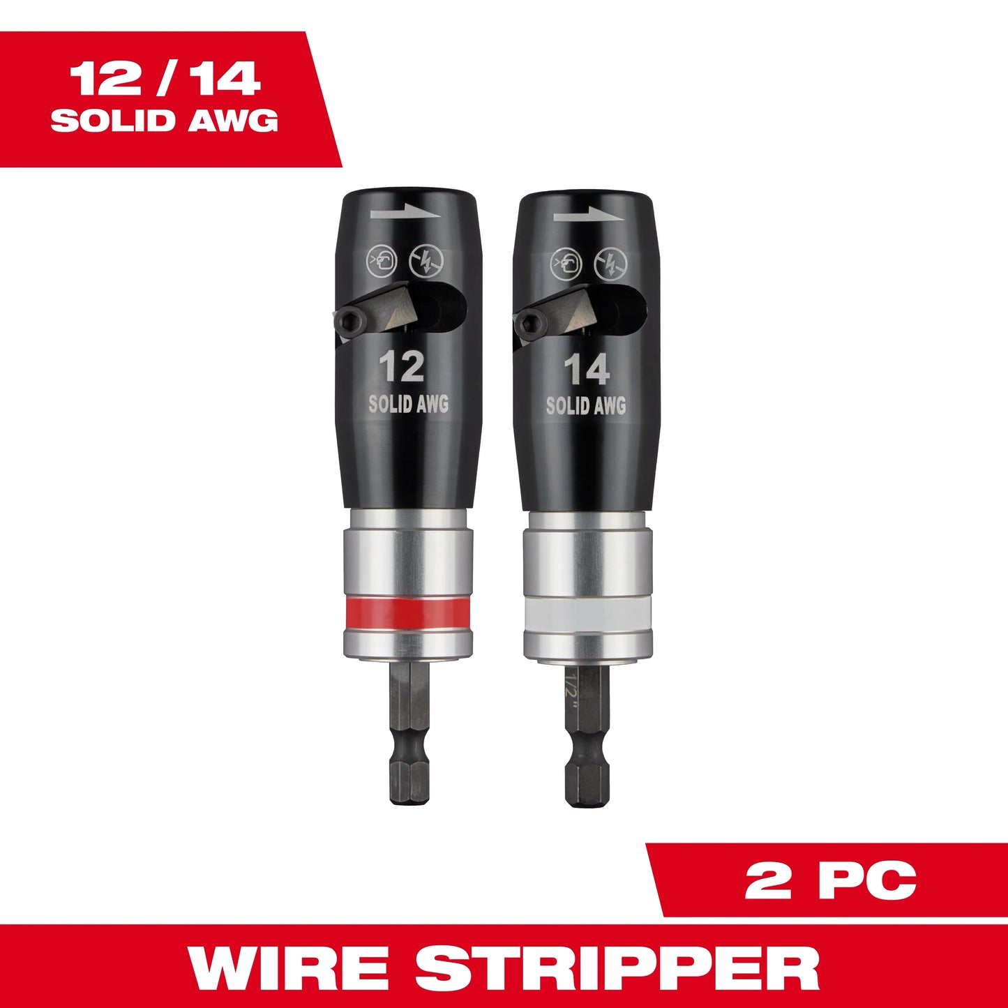 Milwaukee Tool 48-32-6405 2PC Solid Wire Stripper Set, 1 ST