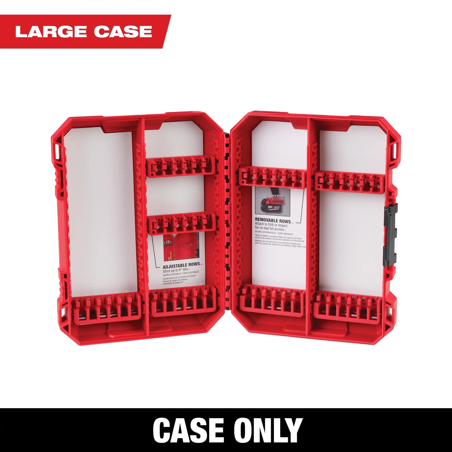 Milwaukee Tool 48-32-9922 Customizable Large Case for Impact Driver Accessories, 1 EA