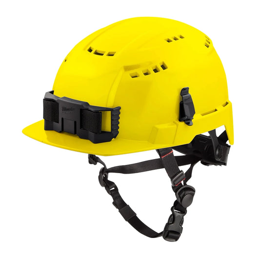 Milwaukee Tool 48-73-1322 BOLT Yellow Front Brim Vented Safety Helmet (USA) - Type 2 Class C, 1 EA