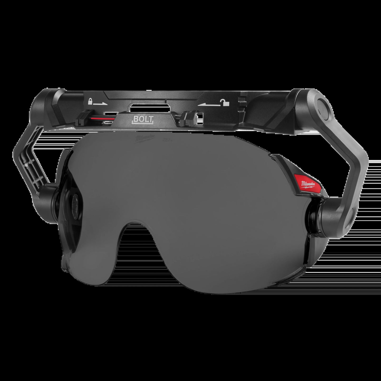 Milwaukee Tool 48-73-1415 BOLT Eye Visor - Tinted Dual Coat Lens (Compatible with Safety Helmets & Hard Hats), 1 EA