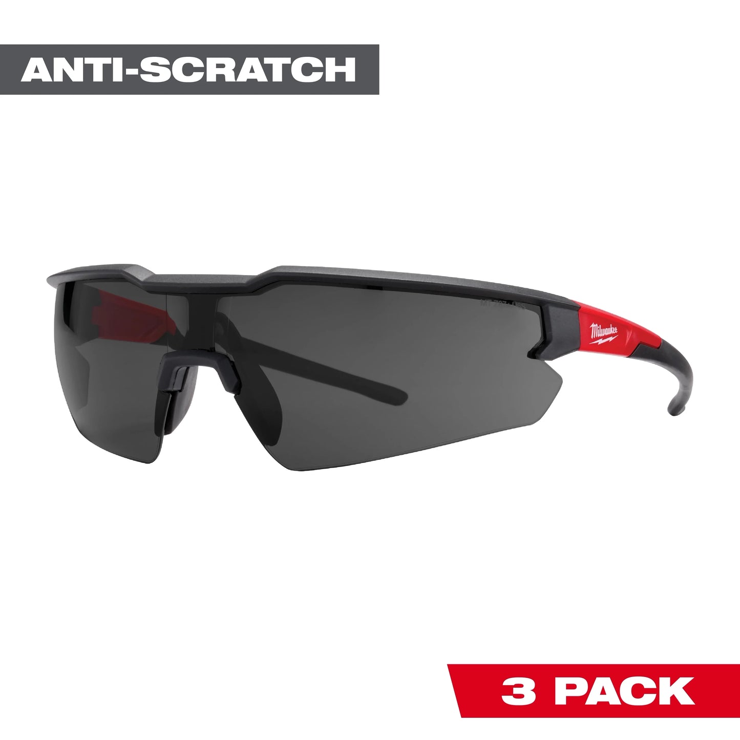 Milwaukee Tool 48-73-2054 Safety Glasses - Tinted Anti-Scratch Lenses, 18 EA/BX