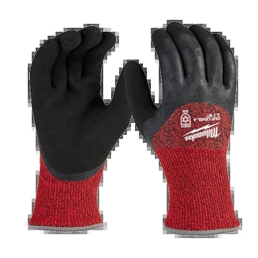 Milwaukee Tool 48-73-7942 Cut 4 Winter Dipped Glove (L), 6 PR/PK
