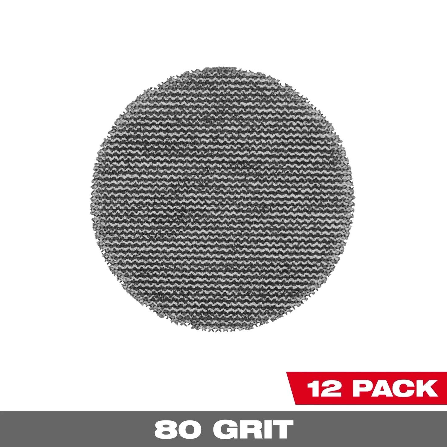 Milwaukee Tool 48-80-6080 3" 80 Grit Mesh Sanding Discs with POWERGRID Tear Resistant Mesh w/ Pad Saver, 1 ST