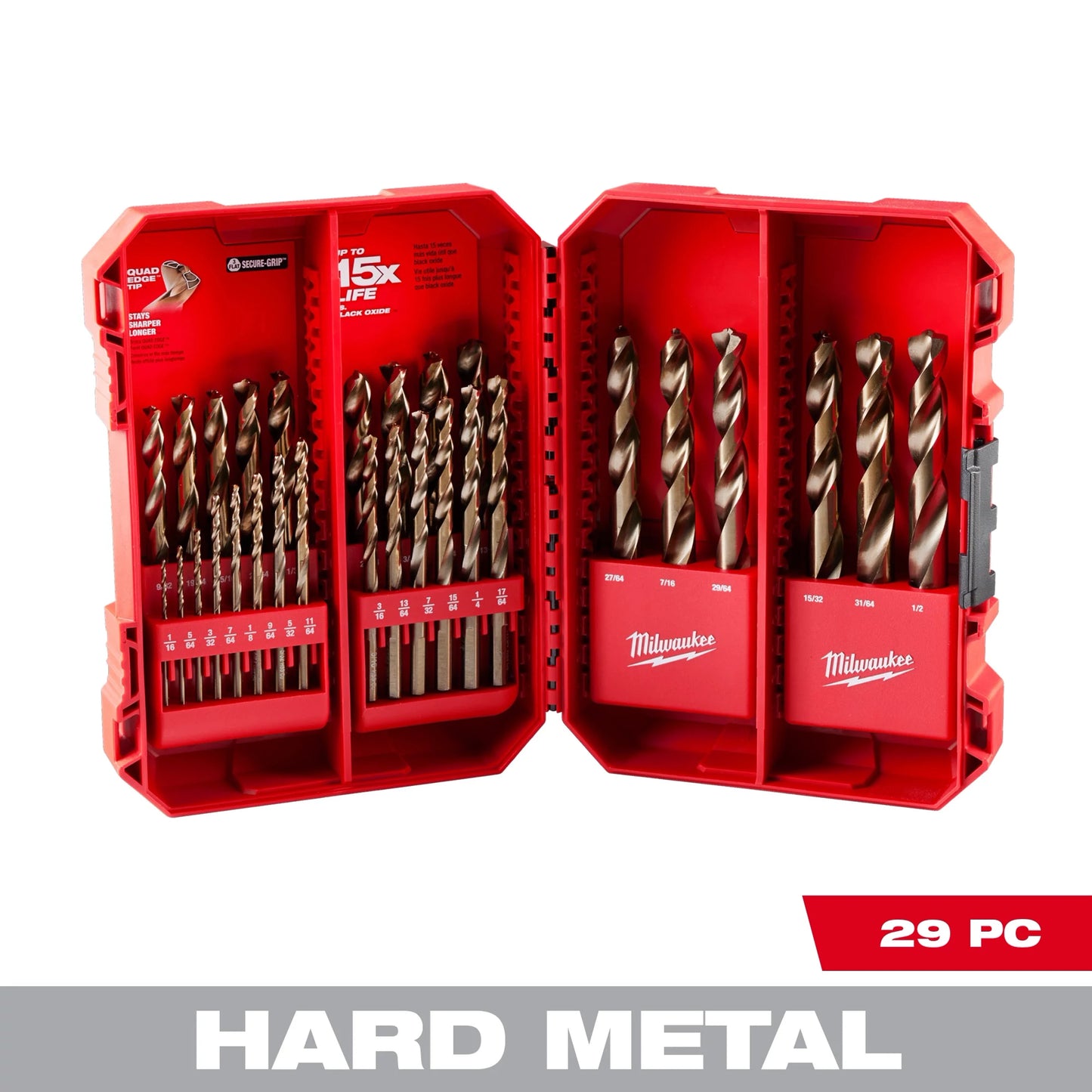 Milwaukee Tool 48-89-2332 RED HELIX™ Cobalt Drill Bit Set – 29PC, 1 EA