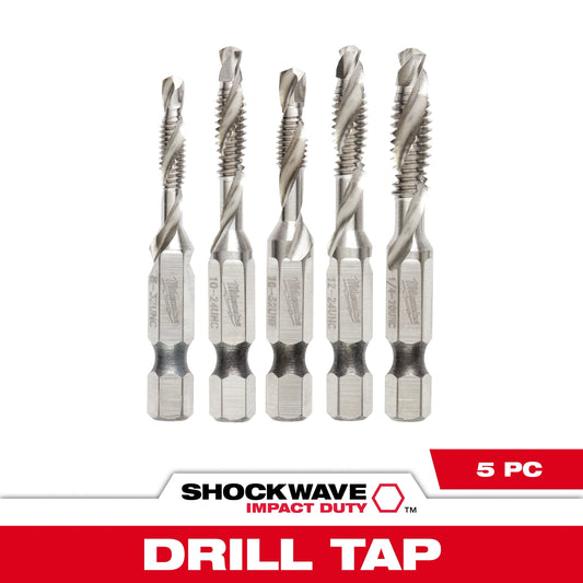 Milwaukee Tool 48-89-4874 5PC SHOCKWAVE™ Impact Duty Drill and Tap Bit Set, 1 ST