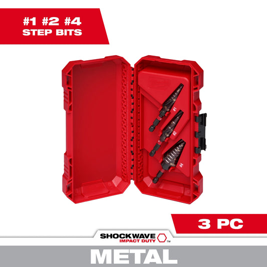 Milwaukee Tool 48-89-9254 SHOCKWAVE™ Impact Duty 3PC KIT (#1, #2, #4), 1 ST