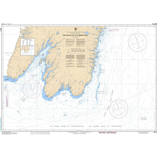Paradise Clay CAN4817 CHS Chart Bay Bulls to/ St. Mary's Bay