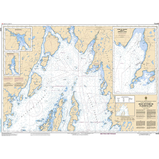 Paradise Clay CAN4839 CHS Chart Head of/Fond de Placentia Bay